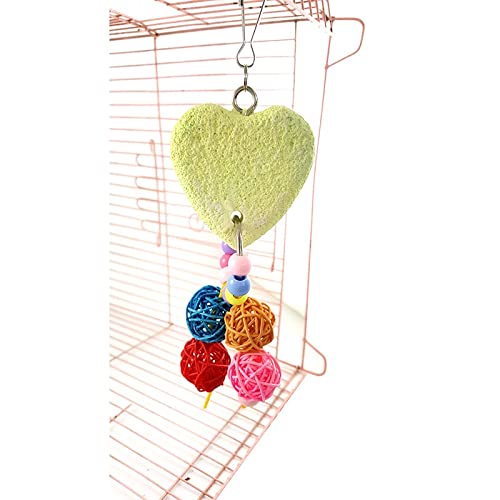  JYDQM 6Pcs Pet Parrot Toys Wooden Hanging Cage Toys For Parrots Bird Funny Hanging Standing Toy Pet Bird Training Supplies