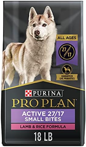 Purina Pro Plan High Protein, Small Bites Dog Food, SPORT 27/17 Lamb & Rice Formula - 18 Lb. Bag