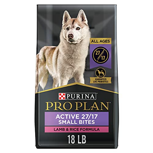  Purina Pro Plan High Protein, Small Bites Dog Food, SPORT 27/17 Lamb & Rice Formula - 18 Lb. Bag