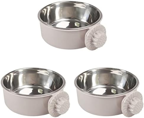  Small S Animal For Dog Macaw Food Steel Feeder Stainless Cockatiel Bowls Bird Cage Conure Feeding Bows Water Parrot Size Puppy Hanging Grey Chinchilla Cups Coop Budgies Bowl Dish