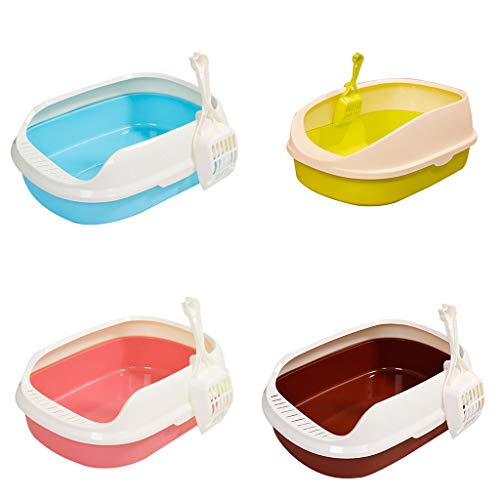  Lovhop Pet Dog Toilet Cat Litter Box Cat Dog Tray Teddy Anti-Splash Toilette With Cat Litter Shovel Puppy Cat Indoor Home Sandbox