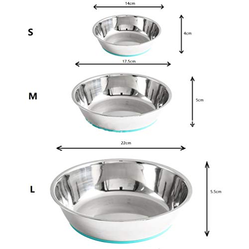  POPETPOP Puppy Feeder Puppy Feeder Pet Food Bowl Pet Drinking Bowl Stainless Steel Dog Feeder Bowl Pet Food Water Container For Puppy Dog Cats Kitten Puppy Water Bowl Puppy Water Bowl