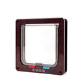 GENERIC Door Small Cat Gate Door Dog Door 4 Way Lockable Cat Kitten Door Security Flap Door Abs Plastic 1Pcs 25X23.5X5.3Cm