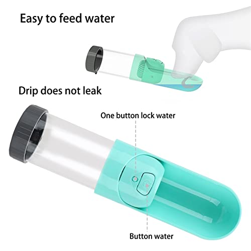  AACARB Cat Water Dispenser, 300ML Drinking Bowls Portable For Small Large Dogs Travel Puppy Cat Pet Dog Water Bottle Outdoor Pet Water Dispenser Feeder (Color : Pink)