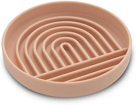  Slow Feeder Dog Bowl: The Slowdown Bowl Is A Modern, Silicone Puzzle Bowl & Lick Mat. Slow Eating, Stop Gulping, Take It Easy. Dishwasher Safe. (Sage)