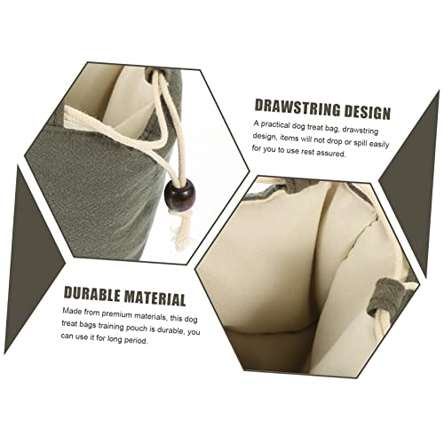  Iplusmile 4pcs Dog Snack Bag Pet Storage Organizer Poop Bag Dispenser Dog Food Small Dog Puppy Treat Pouch Dog Treat Dispenser Dog Treat Pouch Dog Training Treats Treat Container Dog Pouch