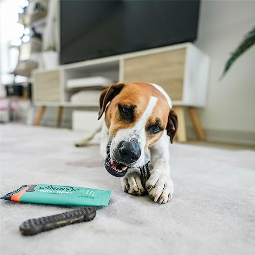  Jiminy's Dental Chews Extra Small – Cinnamon Dog Dental Chews, Teeth Cleaning Dog Treats, Reduce Tartar And Plaque, Made In USA, Cruelty Free, Dog Breath Freshener – 38 Chews