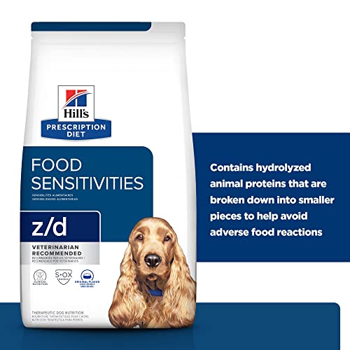  Hill's Prescription Diet Z/d Skin/Food Sensitivities Dry Dog Food, Veterinary Diet, 25 Lb. Bag