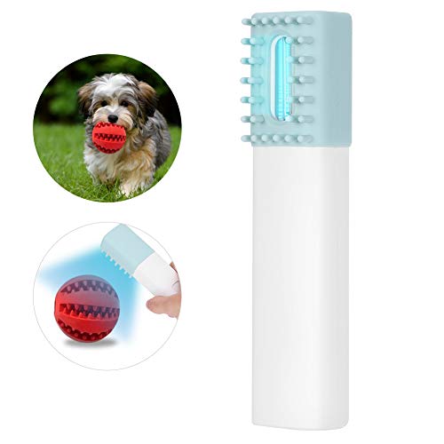  SAZAO Dog Massage Comb, Pet USB Charging Pet Comb, Anti?Acne Pet Comb, Handheld UV Light Dog Grooming Comb