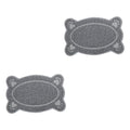  Iplusmile Non Skid Rug Cat Litter Rug Silicone Desk Mat 2pcs Mats Cats Paws Cat Drinking Mat Cat Supplies Dog Feeding Tablemat Carpet Trash Can Pet Mat Grey Pet Supplies Water Proof