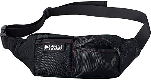 Leashboss Dog Treat Pouch For Training | Training Treat Pouches For Pet Training | Treat Bag For Dog Training | Portable Kibble Snack Container For Pets | Fanny Pack Waist Belt Transport On The Go