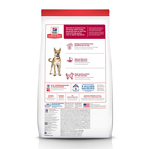  Hill's Science Diet Dry Dog Food, Adult, Chicken & Barley Recipe, 35 Lb. Bag