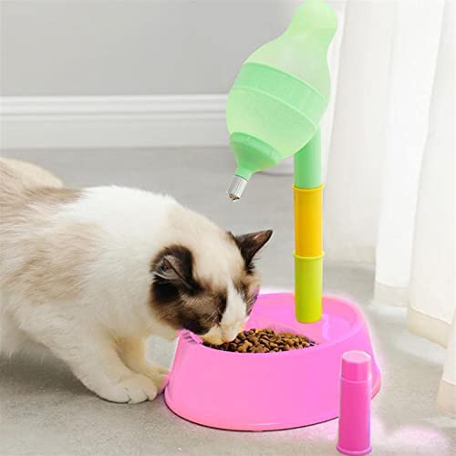  AYENCI Cat Automatic Water, Pet Drinking Fountain Plastic Dog Cat Dish Bowl Bottle Water Dispenser Drinker Food Feeder (Color : Pink)