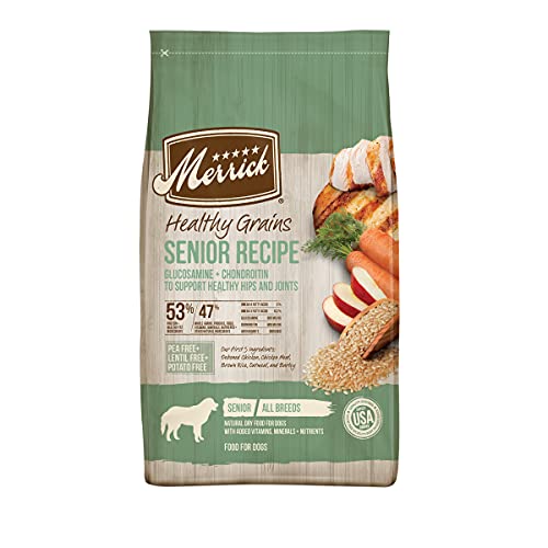  Merrick Healthy Grains Dry Dog Food Senior Recipe - 25 Lb. Bag