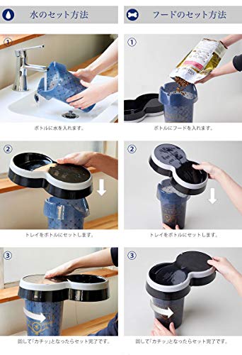  Moderna H175-015-AA Gravity Food/Water Bowl Dispenser Luxurious Theme