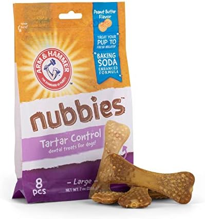  Arm & Hammer For Pets Nubbies Dental Treats For Dogs From Arm And Hammer - Dog Dental Chews Fight Bad Dog Breath, Plaque & Tartar-Dog Dental Care, 139 Count(Pack Of 1)