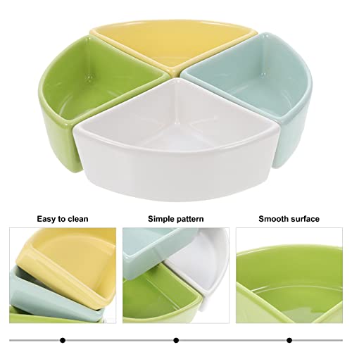  Mipcase 8 Pcs Ferret Pets Bunny Water Feeder Ceramic Feed Rabbit Tool Pet Shape And Supplies Device Dispenser Waterer Chinchilla Guinea Animal Pigs Holder Pig Detachable Food Squirrel