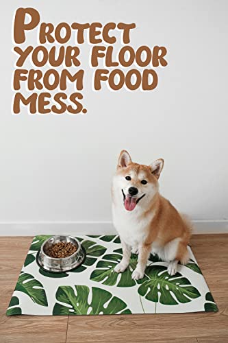  Pawkizz Elevated Cat Bowls & Waterproof Pet Food Mat - Eco-Friendly Bundle