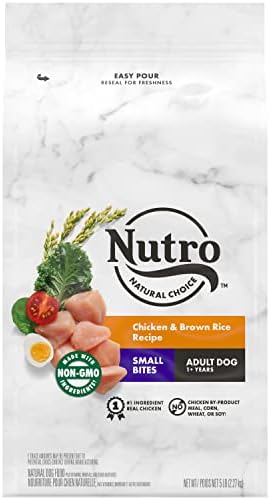  Nutro Natural Choice Adult Small Bites Dry Dog Food, Chicken & Brown Rice Recipe Dog Kibble, 13 Lb. Bag