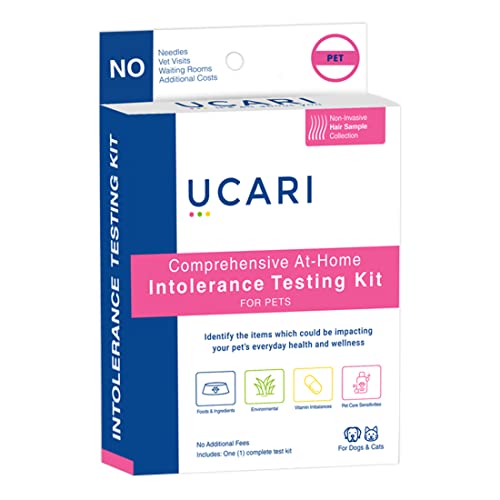 UCARI Pet Sensitivity & Intolerance Test Kit For Dogs & Cats | 1000+ Environmental & Pet Food Intolerance Screening | | 4 Tests In 1 | Non-Invasive Bioresonance Home Health Testing Kits, Fast Results