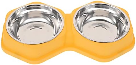  Hemobllo 1Pc Pet Slow Food Bowl Choking Double Bowl Small Cats And Dogs Feeding Bowl