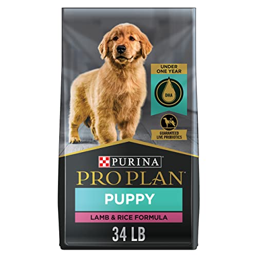  Purina Pro Plan High Protein Puppy Food DHA Lamb & Rice Formula - 34 Lb. Bag