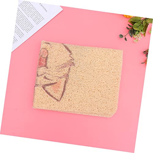  Litter Bix X Non- Soft-Touch Kitten - Dog Food Khaki Sleeping Easy Tray Mats Litter Cm Clean Mat Cat Water Bowl Catcher PVC Pet Mesh Four Supplies Pattern -Touch Comfort For Cat Litter