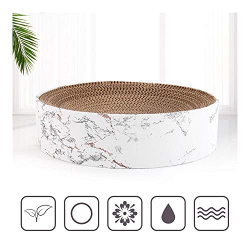  YangYan Cat Toy Large Bowl-Shaped Cat Bed Cat Sofa Customized Corrugated Paper Cat Scratch Board Pet Supplies (Color : A, Size : M)