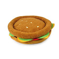  TONBO Soft Plush Small Cute And Cozy Food Dog Cat Bed, Washer And Dryer Friendly (Burger)