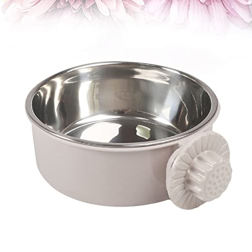  Feeders Pet Size For Cage Coop Stainless Cockatiel Cat Conure Animal Parakeet Grey Puppy Feeder Birds Bird Parrot Bowls Supplies Cup Feeding Bows Dish Water Dog S Food Hanging