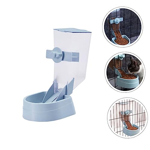  Hamster Accessories Cat Food Dispenser 3pcs Automatic Feeder Dog Automatic Feeder Hanging Plastic Sky-Blue Food Bowl Parakeet Food Automatic Parrot Feeder