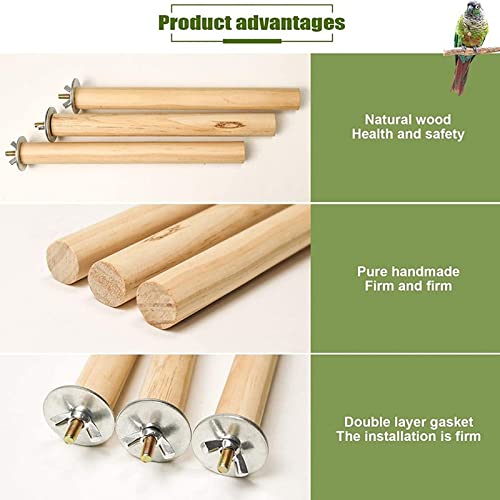  JYDQM 10pcs/Set Pet Bird Chew Toys Parrot Perches Stand Platform Cage Toy Paw Grinding Toys For Parrot Bites Parakeet Bird Product