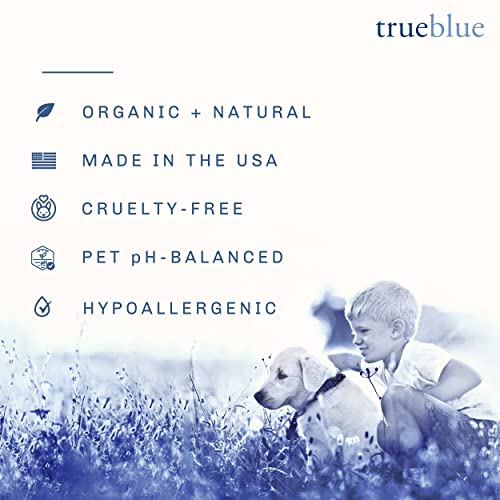  TrueBlue Grapefruit & Chamomile Deodorizing Dog Shampoo – Cleansing Wash, Moisturizing – Toxin Free, Natural Botanical Blend – Tearless – 12 Fl. Oz.