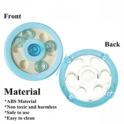  Small Animal Interactive Slow Feeder Ferret Foraging Toy Rabbit Treat Dispenser Hamsters Feeding Bowl Hide Game Toys For Rats Gerbils Bunny Hedgehog Chinchillas Dog Cat (Blue)