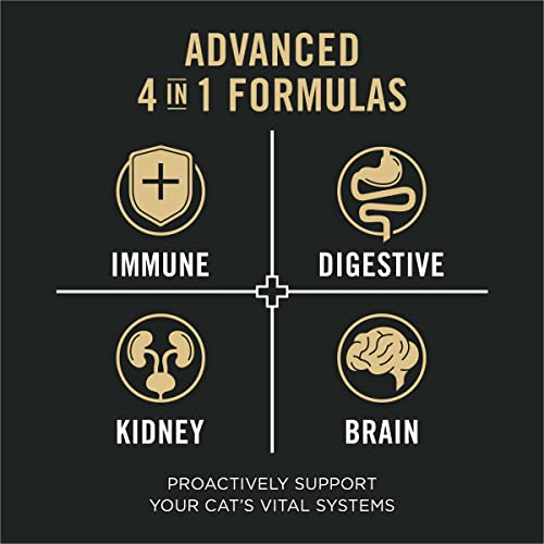  Purina Pro Plan Vital Systems Turkey Wet Cat Food Pate 4-in-1 Brain, Kidney, Digestive And Immune Formula - (24) 3 Oz. Cans