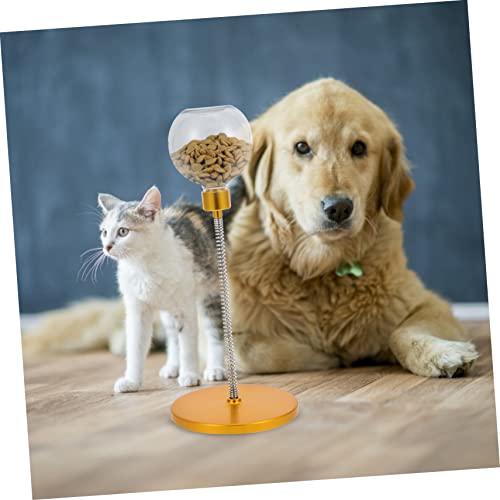  POPETPOP 2pcs Slow Food Ball Automatic Pet Feeders Dog Food Automatic Feeder Puppy Dog Dog Training Exercise Slow Feed Bowl Puppy Dog Treat Dog Treats Dispensing Ball Yellow