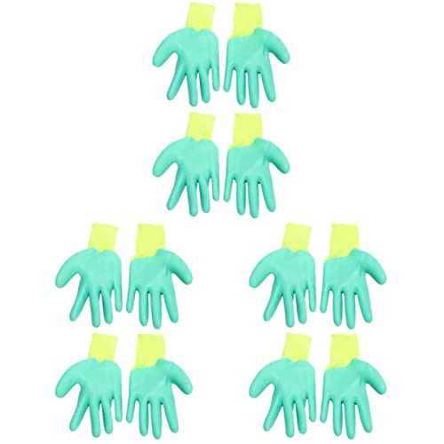  ULTECHNOVO 6pairs Hamster Small Parrot Hand Green Bird Glove: Handling Premium Animal Lover Hedgehog - Bite Pet Thickening Birds Trainning Squirrels Rubber Bite- Proof For - Light