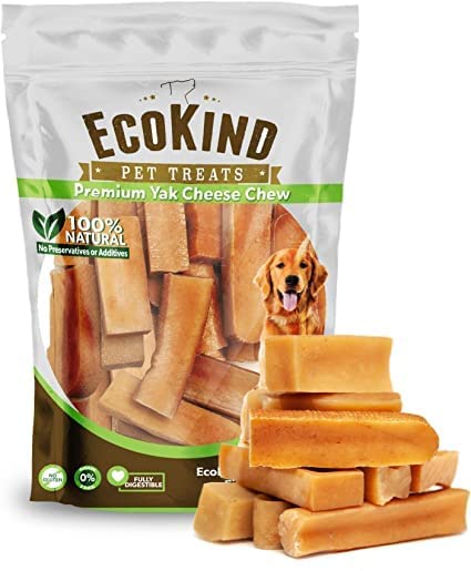  EcoKind Pet Treats Gold Yak Dog Chews | Grade A Quality, Healthy & Safe For Dogs, Odorless, Treat For Dogs, Keeps Dogs Busy & Enjoying, Indoors & Outdoor Use (Small (Pack Of 8))