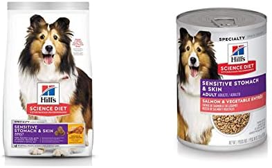  Hill's Science Diet Dry Dog Food, Adult, Sensitive Stomach & Skin, Chicken Recipe, 15.5 Lb. Bag