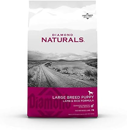  Diamond Naturals Large Breed Adult Dry Dog Food Lamb Meal And Rice Formula With Protein From Real Lamb, Probiotics And Essential Nutrients To Support Balanced And Overall Health In Adult Dogs 40lb