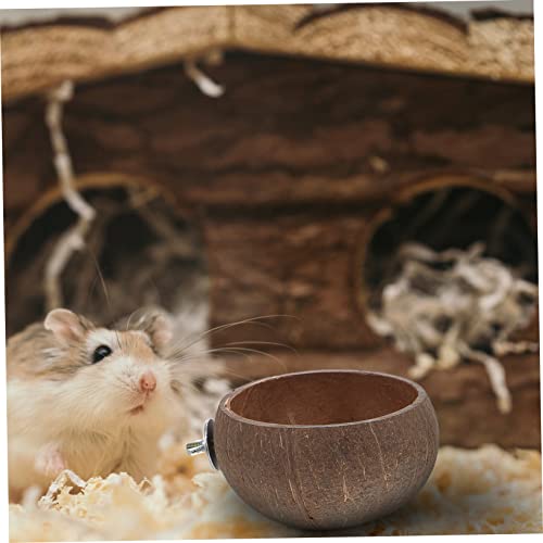  EVANEM 1 Set Hamster Nest Rabbit Water Bowl Squirrel Feeders Bird Cage Feeder Hamster Feeding Bowls Hamster Food Feeder Parrot Feeder Guinea Pig Cage Feeder Hamster Pet Feeder Pet Waterer