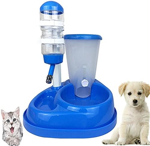  AYENCI Cat Automatic Water, 2 In 1 Automatic Watering Device Pet Cat Dog Dispenser Water Food Cart Feeder Hamster For Dog Bowl Bottle Drin Fountain (Size : TYPE2)