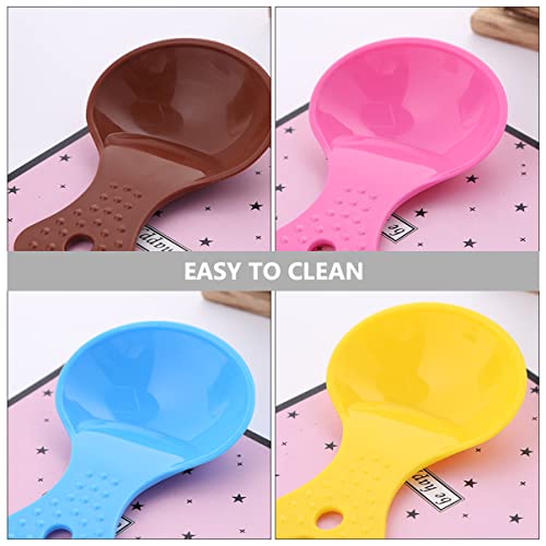  Dog Food Scoop 24 Pcs Food Plastic Small Spoon Tool Spoons Dog Scoop Color Scoops Measuring Feeder Pet Supplies For Colorful Round Shovel Cat Lovely Animals Cups Random Useful