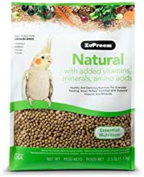 ZuPreem FruitBlend Flavor Pellets Bird Food For Parrots And Conures, 17.5 Lb - Daily Blend Made In USA For Caiques, African Greys, Senegals, Amazons, Eclectus, Small Cockatoos