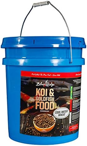  Blue Ridge Fish Food [2lb], Cool Water Wheat Formula Floating 3/16" Pellet, Koi And Goldfish