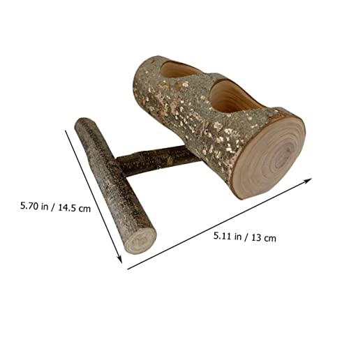  EVANEM Parrot Feeder Parakeet Perch Bird Accessories Budgie Wood Pigeon Perch Bird Feeder Pigeon Rest Stand Bird Food Container Parrot Feeder Bowl Multifunctional Pigeon Feeder Wooden