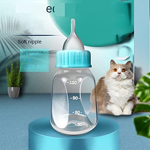  AYENCI Cat Automatic Water, 1 Pcs Feeding Bottle Pet Puppy Kitten Silicone Feeder 120ml Dog Cat Nursing With Cleaning Brush (Color : 1)