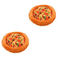 Balacoo 2pcs Cat Nest Plush Mattress Round Cushion Pet Mat For Food Round Plush Dog Bed Dog Winter Soft Plush Cat Mat Cloth Indoor Cat Kennel Warming Cat Bed Squeaky Cat Bed Comfortable