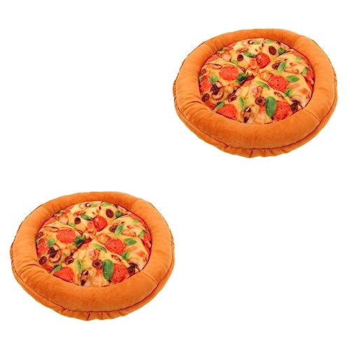  Balacoo 2pcs Cat Nest Plush Mattress Round Cushion Pet Mat For Food Round Plush Dog Bed Dog Winter Soft Plush Cat Mat Cloth Indoor Cat Kennel Warming Cat Bed Squeaky Cat Bed Comfortable