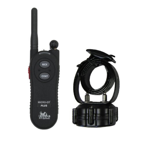  DT Systems IDT-Plus Micro Dog Trainer Collar Receiver And Transmitter, Black, X-Small (10 Lbs Or Less) (IDT Plus)